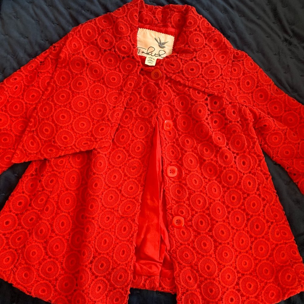Vintage Inspired Red Coat